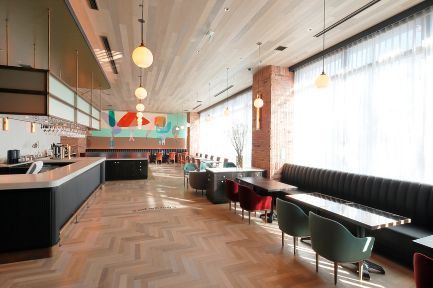 品川 カフェ and which?(アンドウィッチ?) 店内の雰囲気