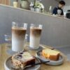 赤塚カフェ Take it easy Coffee アイスカフェラテとパウンドケーキ