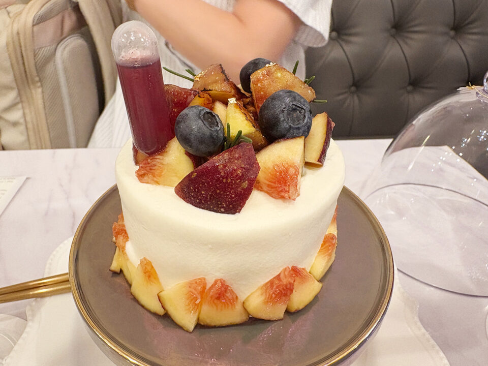 イチジクとブルーチーズのショートケーキ
