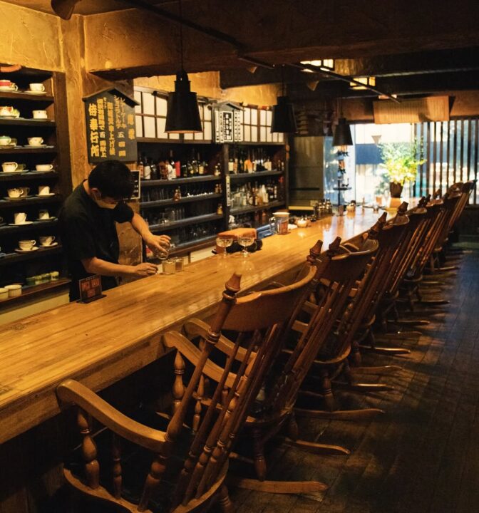 亀戸 カフェ 珈琲道場 侍 店内の雰囲気