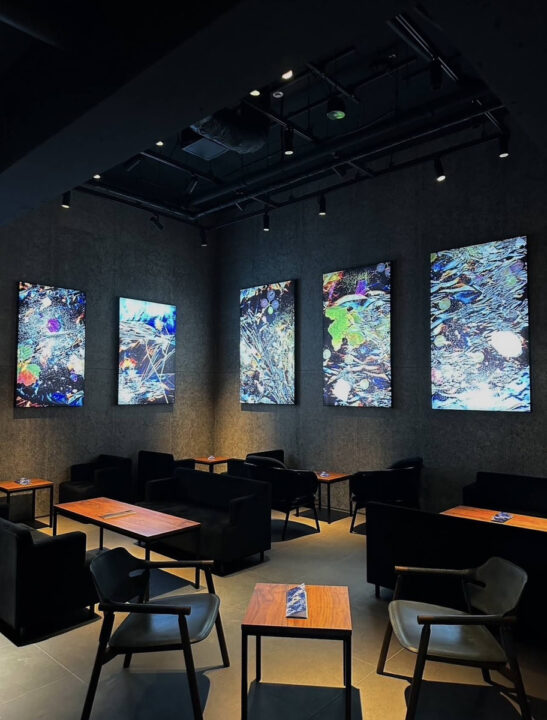 表参道　カフェ　anonymous art cafe & bar（アノニマス アート カフェ アンド バー）　店内の雰囲気