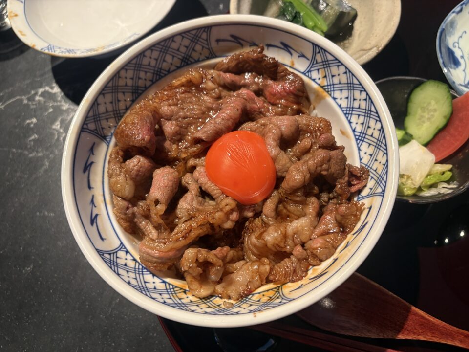 高輪ゲートウェイ　ランチ　 牛丼 㐂㐂屋 　 人気メニュー