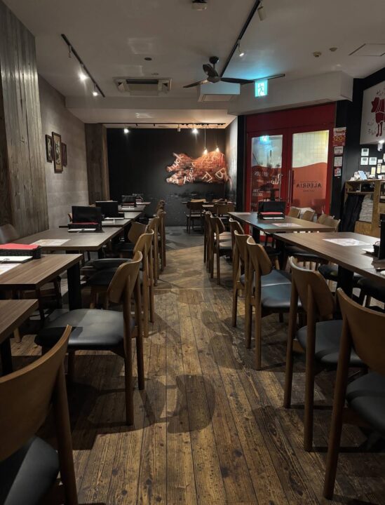 五反田　ランチ　シュラスコ&ビアレストラン ALEGRIA （アレグリア）　店内の雰囲気