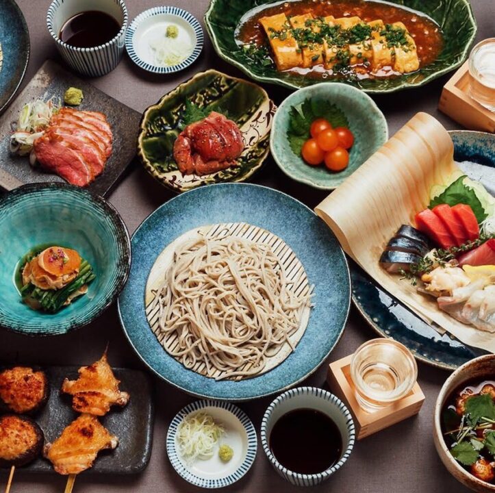 用賀 レストラン 蕎麦と鶏 はんさむ 外観