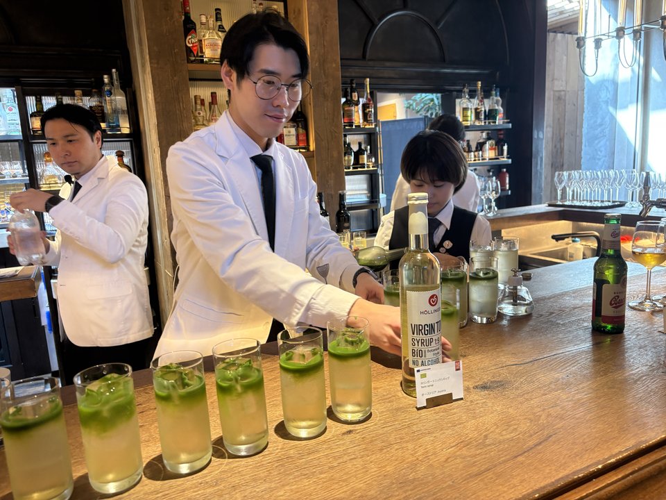 恵比寿 EU ペアリングイベント 日本茶トニックを作るミクソロジスト