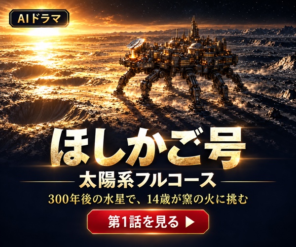 AIドラマ ほしかご号 太陽系フルコース 第1話を見る