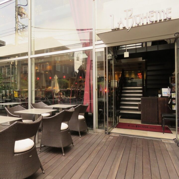自由が丘 カフェ Cafe La Boheme(カフェ ラ・ボエム)自由が丘 外観