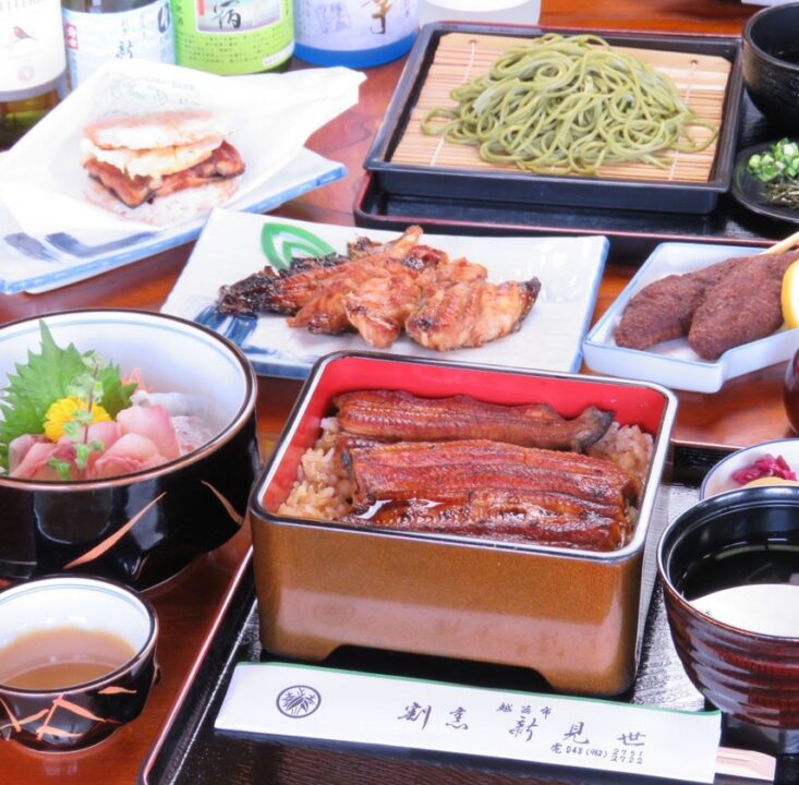 越谷 レストラン 和食と名代うなぎの新見世